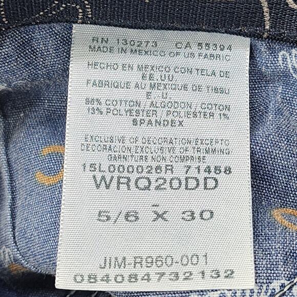 Wrangler Jeans Womens 5/6 X 30 Dark Wash Ultimate Riding Q-Baby Mid-Rise Bootcut - Picture 7 of 13